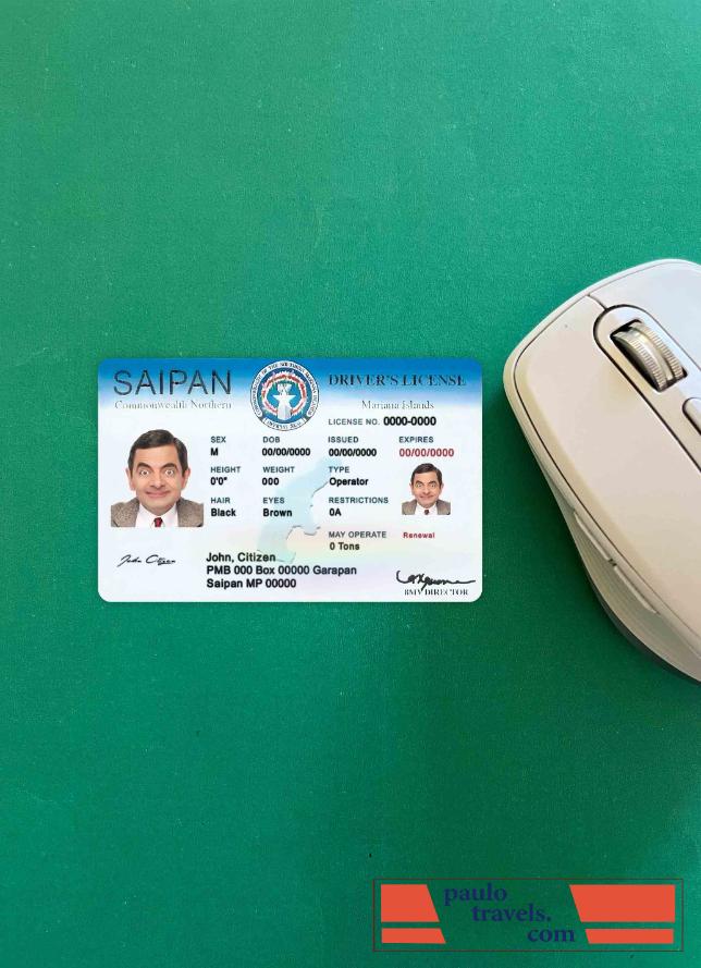 Northern Mariana Islands Saipan driving photolook FRONT PSD template